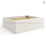 Frameless Pearl White Vanity Knee Drawer