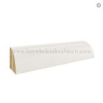 Frameless Pearl White Quarter Round Molding
