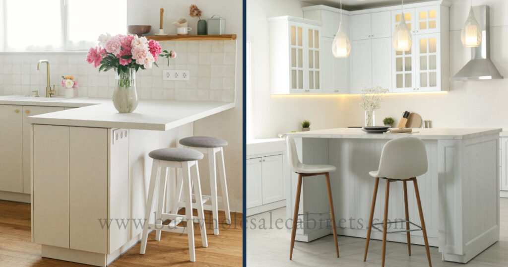 kitchen peninsula vs kitchen island