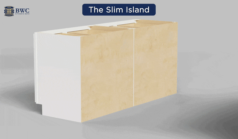 Slim RTA Kitchen Island
