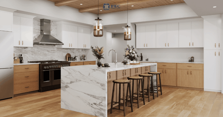 Two-Tone Kitchen Wholesale Kitchen Cabinets Slim Oak and White Shaker