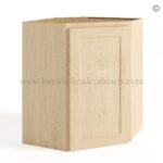 Unfinished Shaker Wall Diagonal Corner Cabinet