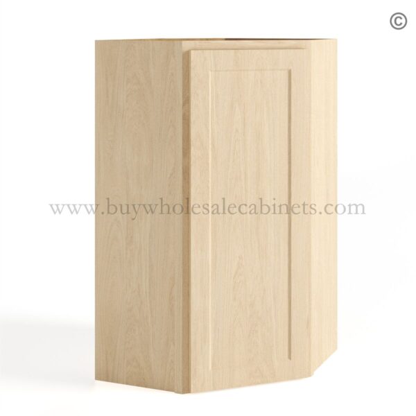 17 unfinished shaker closed 42 wall diagonal corner cabinet wdc2442