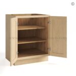 Unfinished Shaker Base Cabinet Full Height Double Door - Image 2