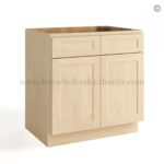 Unfinished Shaker Base Cabinet Two Door/Two Drawers