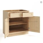 Unfinished Shaker Base Cabinet Two Door/Two Drawers - Image 2