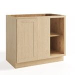 Unfinished Shaker Base Blind Corner Cabinet