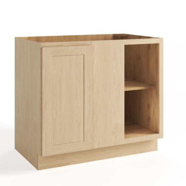 33 unfinished shaker closed base blind corner cabinet bbc39 1