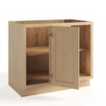 Unfinished Shaker Base Blind Corner Cabinet - Image 2