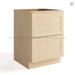 Unfinished Shaker Two Drawers Base Cabinet