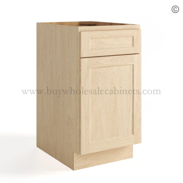 40 unfinished shaker closed base double waste basket cabinet bwb18