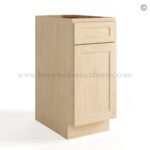 Unfinished Shaker Vanity Base Cabinet One Door/One Drawer