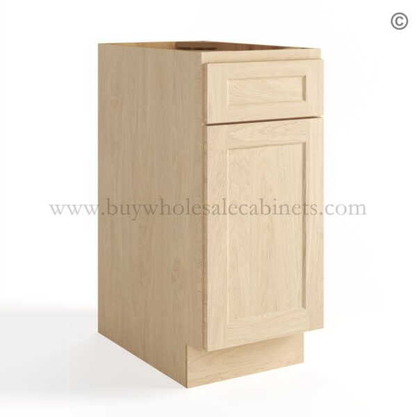 44 unfinished shaker closed vanity base cabinet one door one drawer vb15