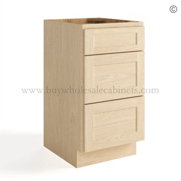 45 unfinished shaker closed vanity drawer base cabinet vdb12