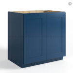 Navy Blue Shaker Base Cabinet – Full Height 2 Doors