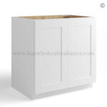 White Shaker Base Cabinet – Full Height 2 Doors