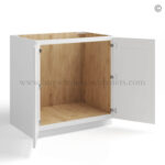 White Shaker Base Cabinet – Full Height 2 Doors - Image 2