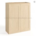 Unfinished Shaker 36"H Wall Cabinet Double Door