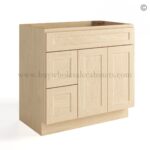 Unfinished Shaker 36" Vanity Base Cabinet Combo