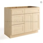 Unfinished Shaker 42" Vanity Base Cabinet Combo