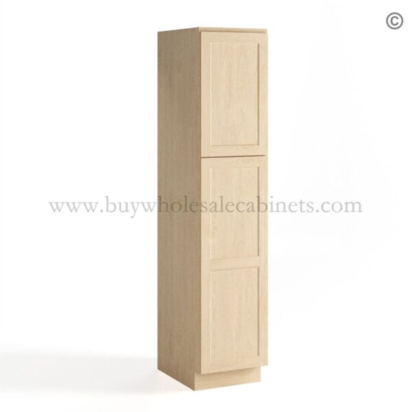 56 unfinished shaker closed 18 pantry cabinet single door p1884