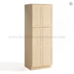 Unfinished Shaker 24"/30" Pantry Cabinet Double Door