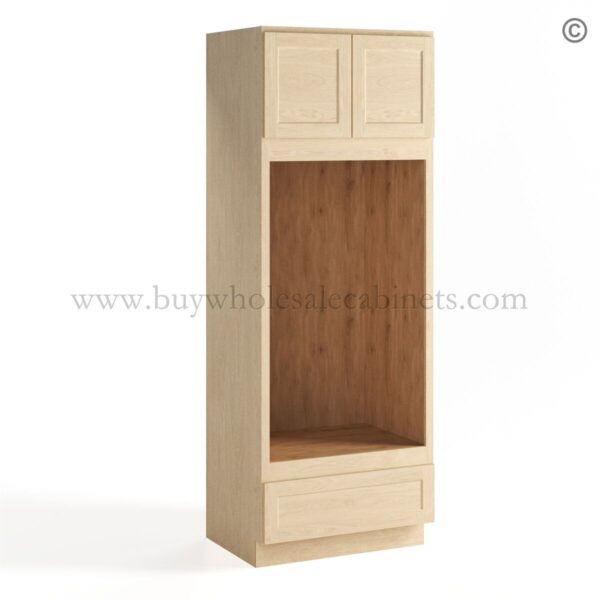 58 unfinished shaker closed double oven cabinet oc3384d