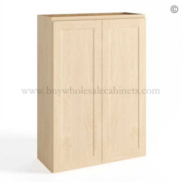 6 unfinished shaker closed 42 wall cabinet double door w2742