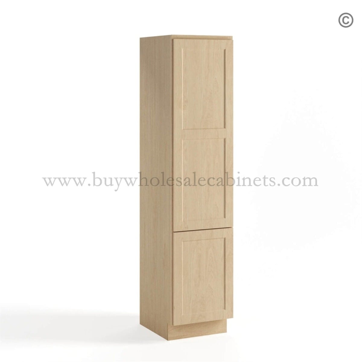 Unfinished Shaker Vanity Linen Cabinet - Image 1