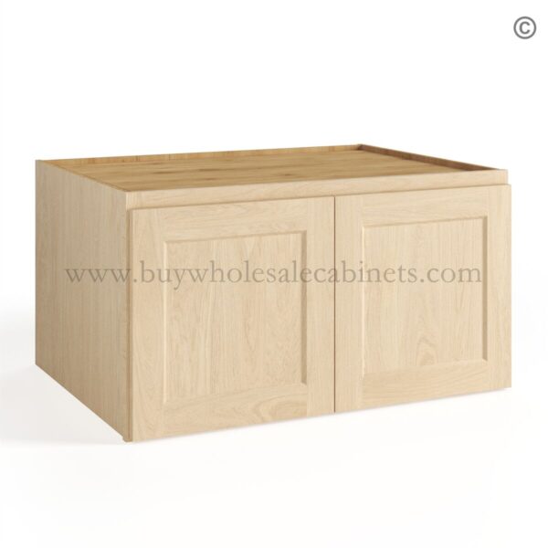 9 unfinished shaker closed 12 15 18 21 refrigerator wall cabinet w301224