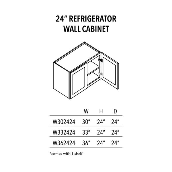 AVC 24 Refrigerator wall cabinet