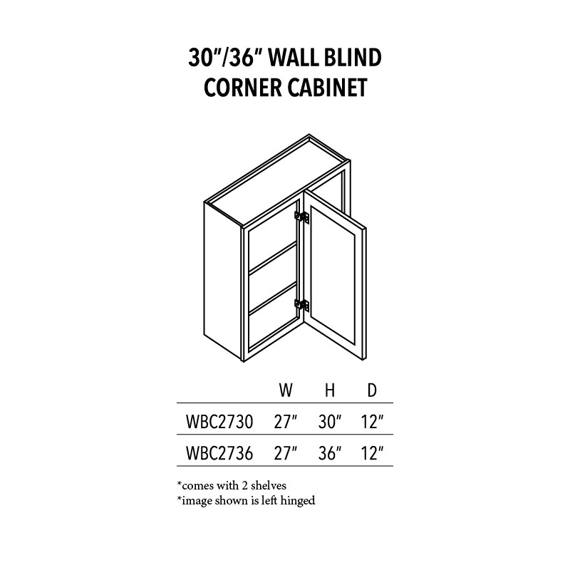 AVC 30 36 wall blind corner cabinet