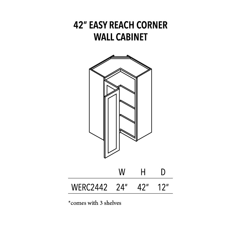 AVC 42 easy Reach corner Wall Cabinet