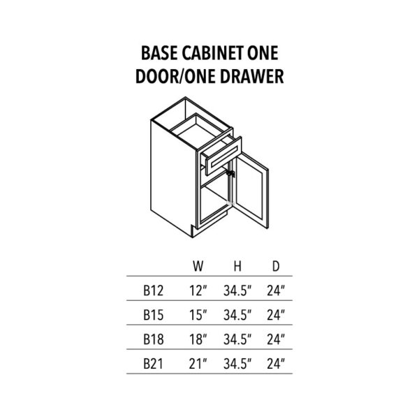 AVC Base Cabinet one door one drawer