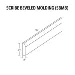 Unfinished Scribe Beveled Molding