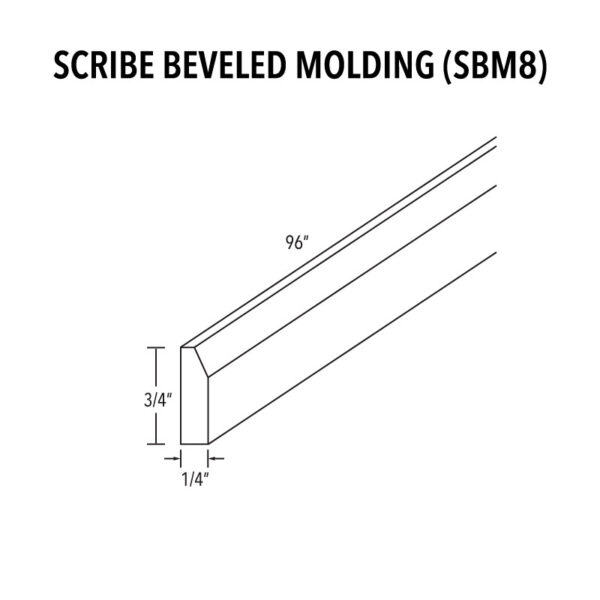 AVC Scribe Beveled Molding