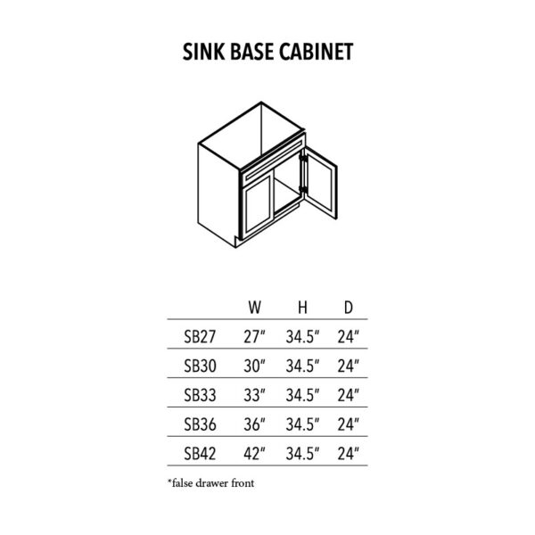 AVC Sink Base Cabinet