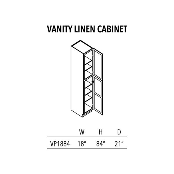 AVC Vanity Linen Cabinet