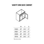 Unfinished Vanity Sink Base Cabinet