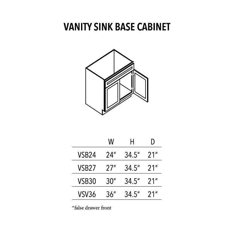 AVC Vanity Sink Base Cabinet