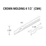 Unfinished Crown Molding 4 1/2"