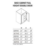 Unfinished Base Cabinet Full Height Door