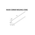 Unfinished Inside Corner Molding