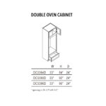 Unfinished Shaker Double Oven Cabinet