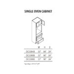 Unfinished Shaker Single Oven Cabinet