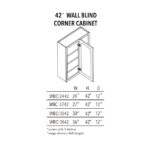 Unfinished Wall Blind Corner Cabinet 42"