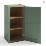 Jade Green Shaker 30" Wall Cabinet Single Door - Image 2