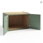 Jade Green Shaker  24" Refrigerator Wall Cabinet - Image 2