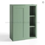 Jade Green Shaker 30"/36" Wall Blind Corner Cabinet