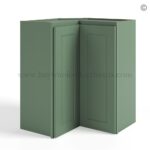Jade Green Shaker 30"/36" Easy Reach Corner Wall Cabinet